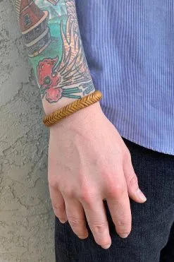 Anju Jewelry Aadi Light Tan Leather Bracelet