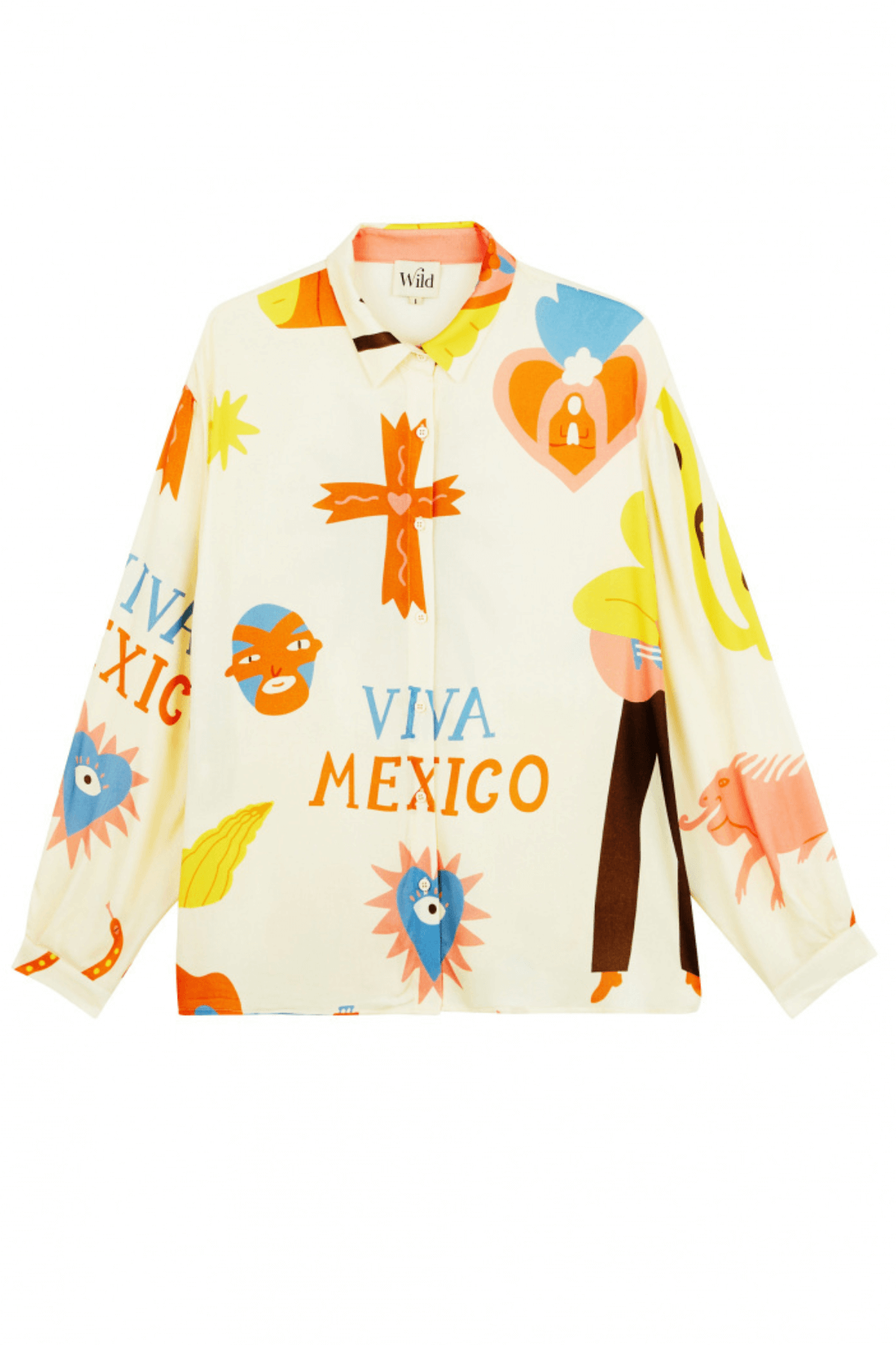 Wild Paris Pina Creme Bonaventure Silk Blouse 4 Wild Paris Pina Creme Bonaventure Silk Blouse - Image 2