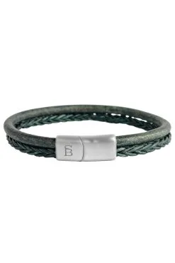 Steel & Barnett Silver Denby Leather Bracelet -Cheap Swim Sales Store 325913fefd2ada0e346e5b0f03de884198fbd402c32c9638f4a68d6dcc4c6c9b