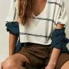 FREE PEOPLE Jaydon Stripe Tee -Cheap Swim Sales Store 80163603 011 0