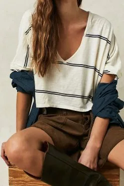 FREE PEOPLE Jaydon Stripe Tee