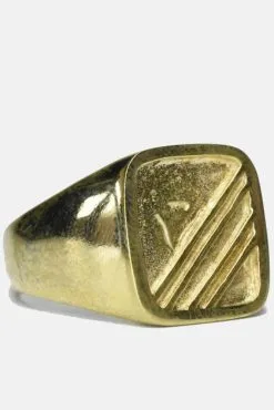 Curated Basics Square Striped Ring