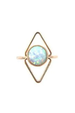 Mineral And Matter Deco Opal Ring