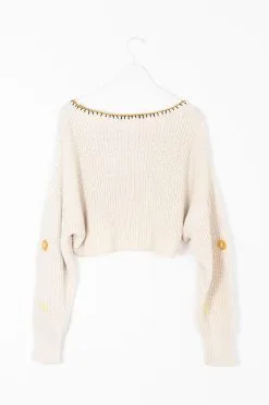 FREE PEOPLE Dahlia Crochet Pullover Sweater 7 FREE PEOPLE Dahlia Crochet Pullover Sweater -Cheap Swim Sales Store Free People Clothes Kariella 3381