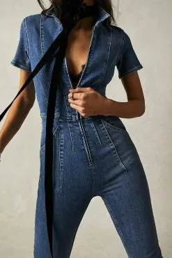 FREE PEOPLE Jayde Flare Jumpsuit