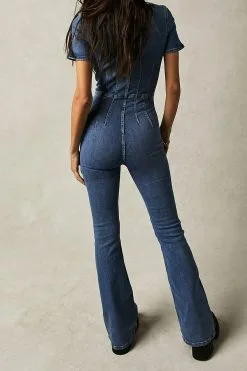 FREE PEOPLE Jayde Flare Jumpsuit -Cheap Swim Sales Store FreePeopleSpring2023 42of66