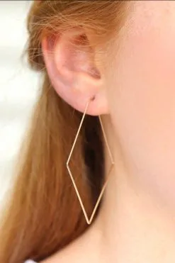 SLOANE Diamond Hoop Earrings