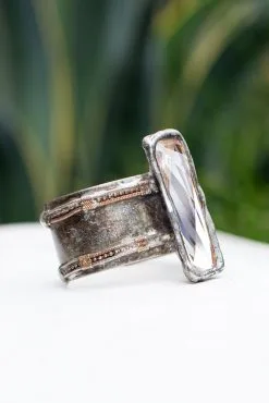 Mikal Winn Brass Crystal Cuff 9 Mikal Winn Brass Crystal Cuff -Cheap Swim Sales Store Kariella Bohemian Boutique 1388