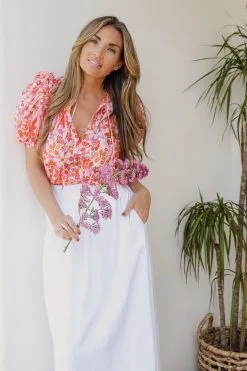 Kariella Young Love Puff Sleeve Top