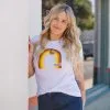 Amara X Kariella Ojai Rainbow Boyfriend Tee -Cheap Swim Sales Store Kariella Bohemian Boutique 4289