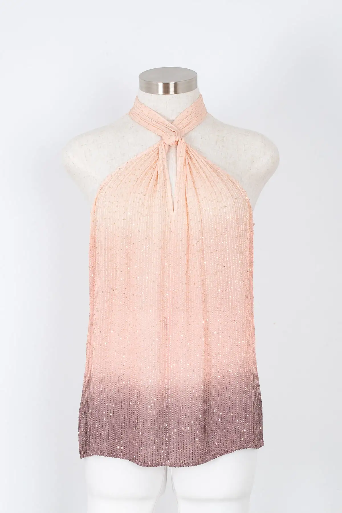 Flora Bella Sequin Crepe Dip Dye Halter Top 3 Flora Bella Sequin Crepe Dip Dye Halter Top