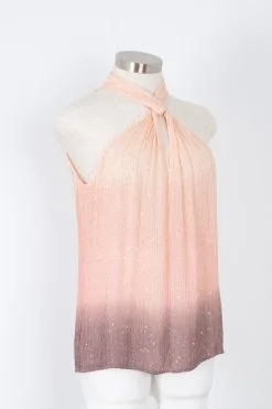 Flora Bella Sequin Crepe Dip Dye Halter Top 9 Flora Bella Sequin Crepe Dip Dye Halter Top -Cheap Swim Sales Store Kariella Bohemian Boutique Ojai 1898