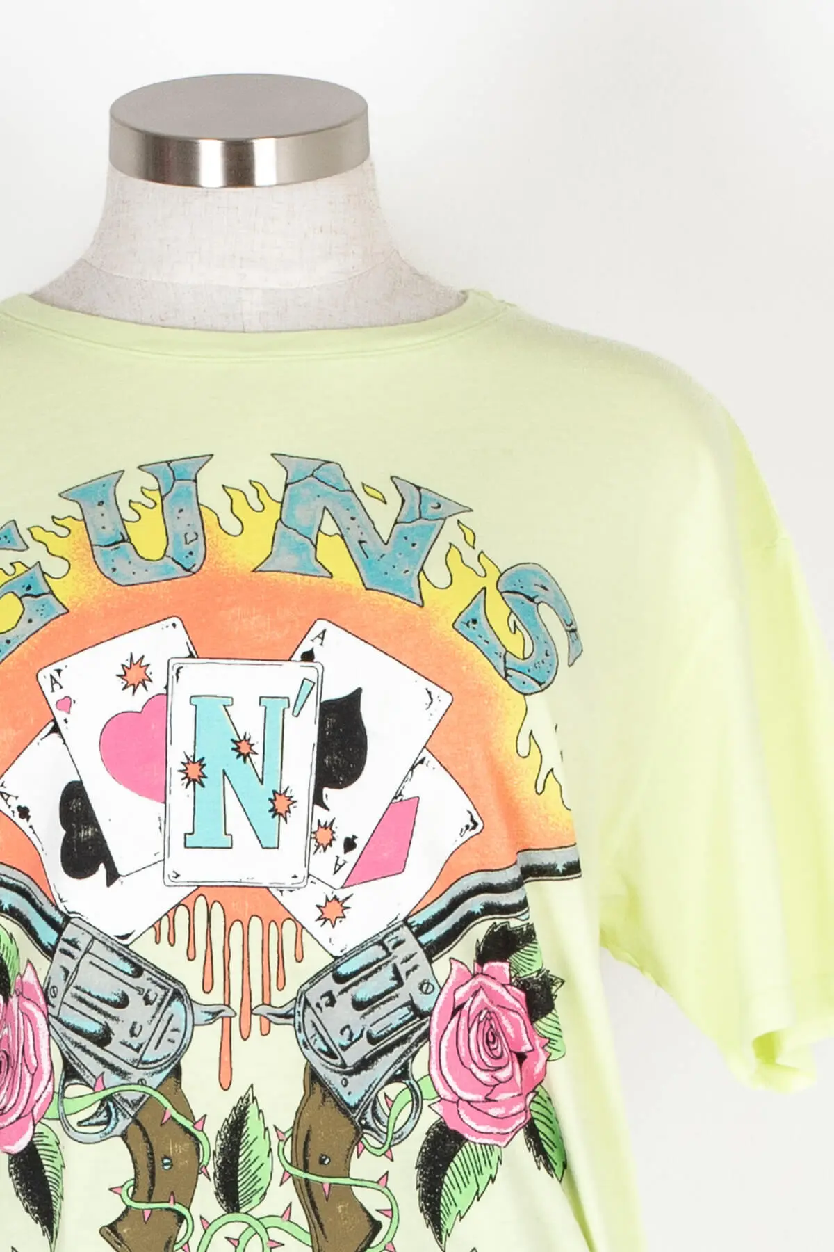 Daydreamer Guns N' Roses Cards Boyfriend Tee 4 Daydreamer Guns N' Roses Cards Boyfriend Tee - Image 2