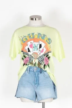 Daydreamer Guns N' Roses Cards Boyfriend Tee 12 Daydreamer Guns N' Roses Cards Boyfriend Tee -Cheap Swim Sales Store Kariella Bohemian Boutique Ojai 2512