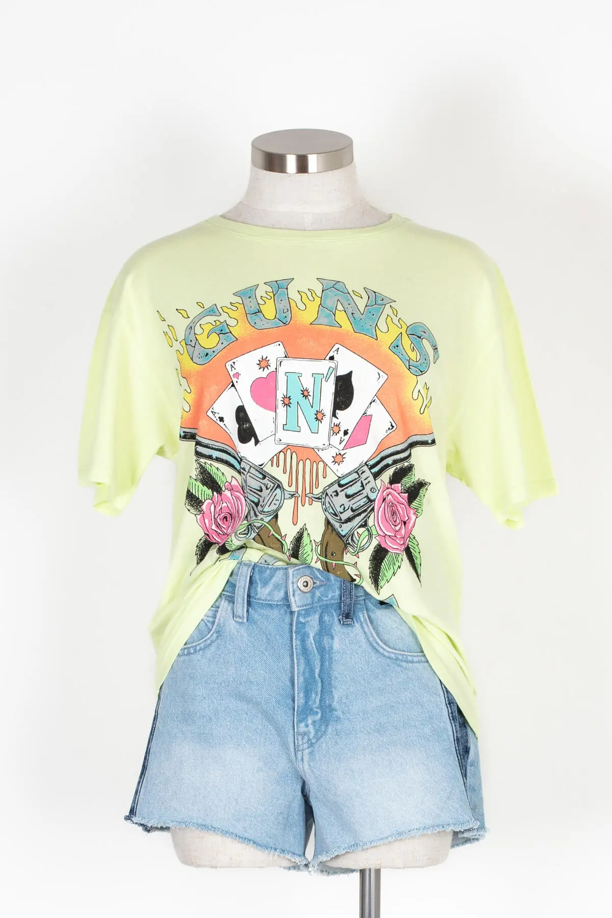 Daydreamer Guns N' Roses Cards Boyfriend Tee 7 Daydreamer Guns N' Roses Cards Boyfriend Tee - Image 5