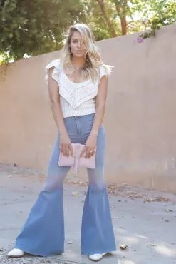 FREE PEOPLE Just Float On Flare -Cheap Swim Sales Store Kariella Bohemian Boutique Ojai 8038