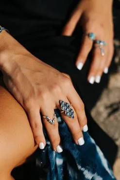 Sowell Jewelry Lucia Turquoise Ring -Cheap Swim Sales Store LuciaRing3