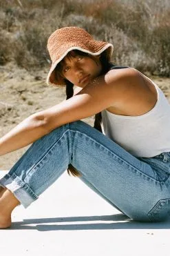 Made By Minga Summer Bucket Hat -Cheap Swim Sales Store Made by Minga Orange Woven Bucket Hat Crocheted Handmade 01 1296x 2de4902e 0215 4cd0 ae79 1be9db3ac667