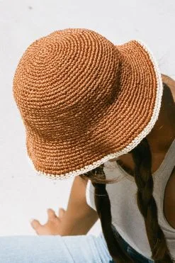 Made By Minga Summer Bucket Hat -Cheap Swim Sales Store Made by Minga Orange Woven Bucket Hat Crocheted Handmade 02 1296x 7e37593d 3177 49d2 8b0d 2e18507a122b