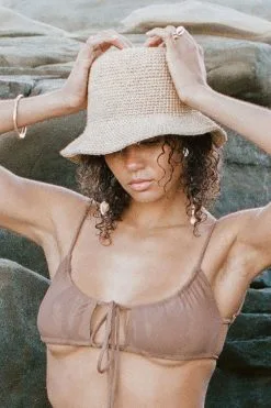 Made By Minga Summer Bucket Hat -Cheap Swim Sales Store Made by Minga Woven Summer Bucket Hat Crocheted 03 1296x 3051bd35 0692 40cd 808b 4afd69afd32d