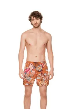 Ola Azul Luka Damask Swim Trunks