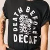 Pyknic Death Before Decaf Unisex Tee -Cheap Swim Sales Store Pyknic mens clothing ojai 7