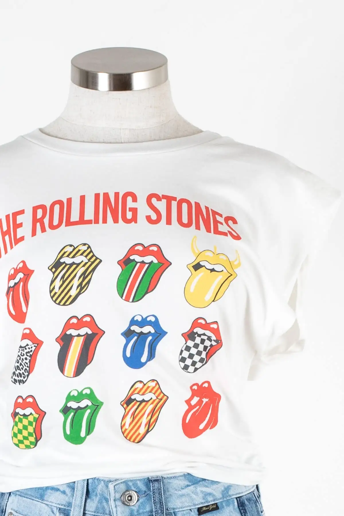 Daydreamer Rolling Stones 12 Tongues Banded Tee 6 Daydreamer Rolling Stones 12 Tongues Banded Tee - Image 4
