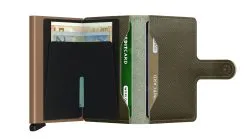 Secrid Mini Wallet -Cheap Swim Sales Store Secrid Miniwallet Saffiano Olive Open 2