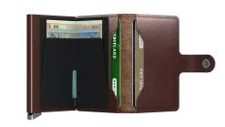 Secrid Premium Mini Wallet -Cheap Swim Sales Store Secrid Premium Miniwallet Dusk Dark Brown Open