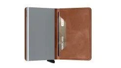 Secrid Slim Wallet -Cheap Swim Sales Store Secrid Slimwallet Vintage Cognac Silver Semi Open