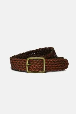 Curated Basics Woven Leather Belt