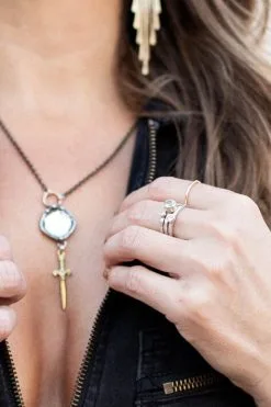 Raegan Hough Metalsmith Stone Stack Ring