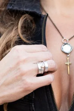 Raegan Hough Metalsmith 3 Piece Round Ring