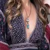 Mikal Winn Crystal + Azurite Necklace -Cheap Swim Sales Store kariella 70s clothing ojai 6826 3e9a0368 92ae 4bd6 9ba9 aa22ea41482d