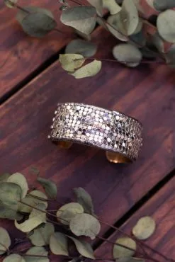 Mikal Winn Small Silver Mesh Cuff