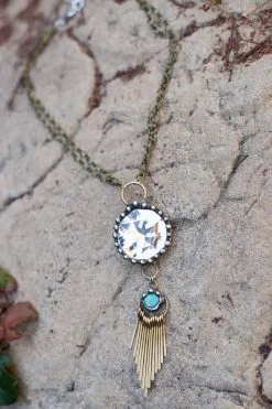 Mikal Winn Crystal Turq Necklace -Cheap Swim Sales Store kariella bohemian boutique ojai 0739