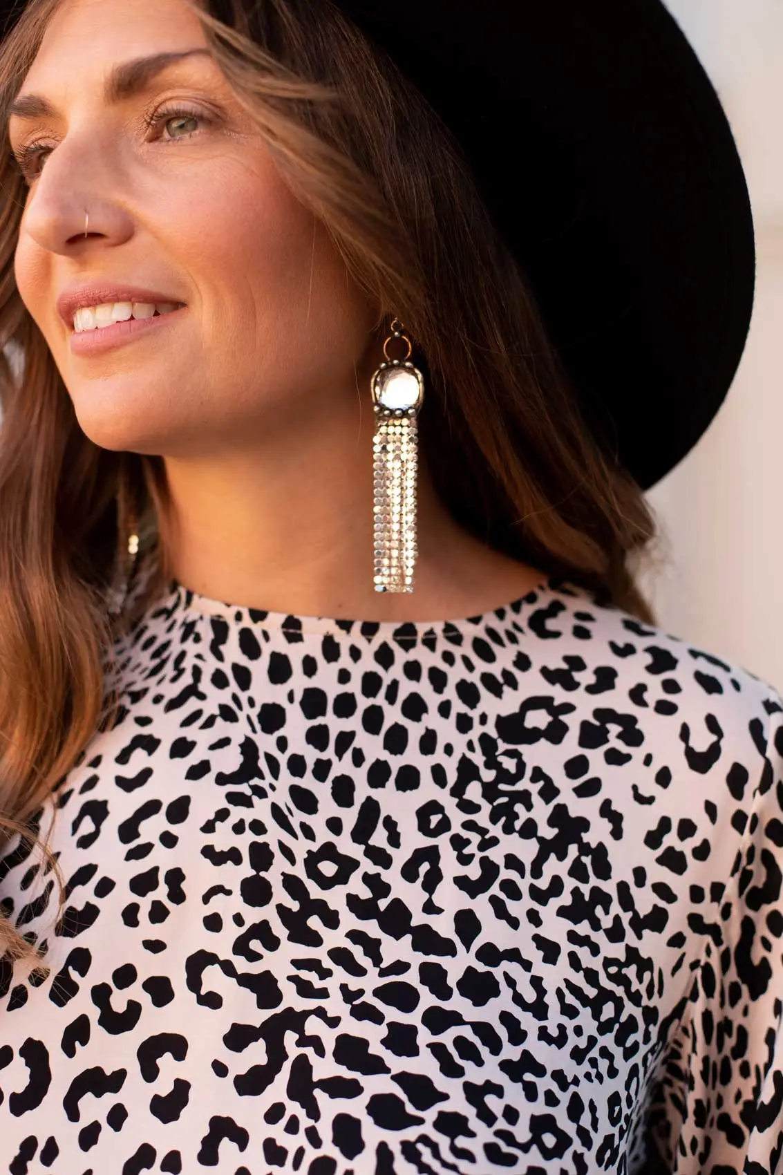 Mikal Winn Silver Mesh Fringe Earrings 4 Mikal Winn Silver Mesh Fringe Earrings - Image 2