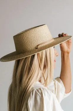Gigi Pip Aiden Straw Pork Pie Hat