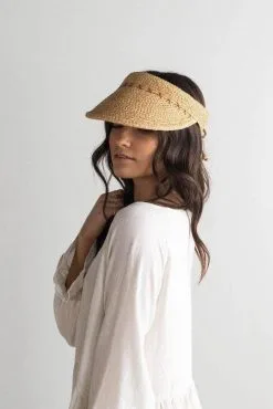 Gigi Pip Laila Raffia Visor